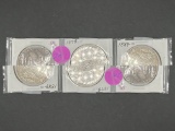 1878 S, 1878 S, 1889 O Morgan Dollar