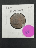 1826 Half Cent, VF