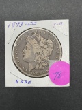 1893 CC Morgan Dollar, VF Rare