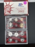 2002 S Silver Proof Silver Proof 10 Piece Mint Set