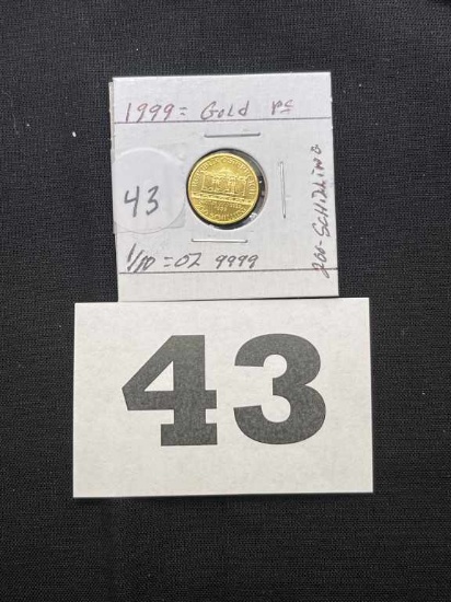1999 .9999 1/10 oz. 200 Gold Schilling Coin
