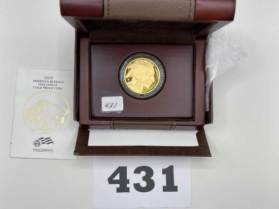 2009 W .9999 1oz. Buffalo Coin 50 Dollar Gold pc
