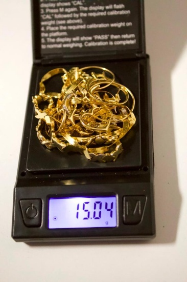 14K Gold 15.04 grams of scrap and non scrap