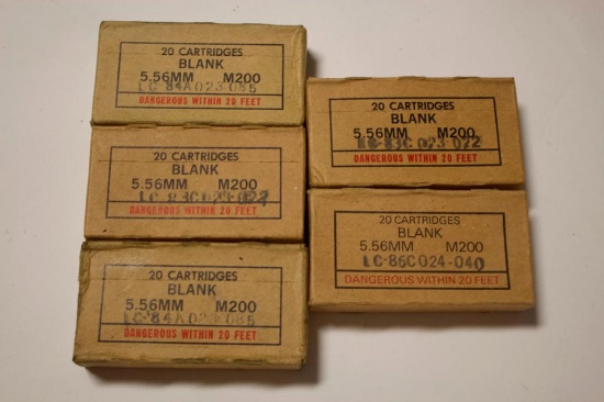 100 round 5.56 blanks M200