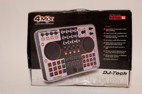 DJ Tech 4 Deck USB Dj Controller