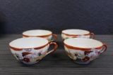 Japanese Porcelain Hand Painted Teacups