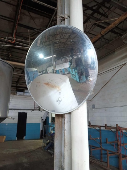 large round safety convex mirror