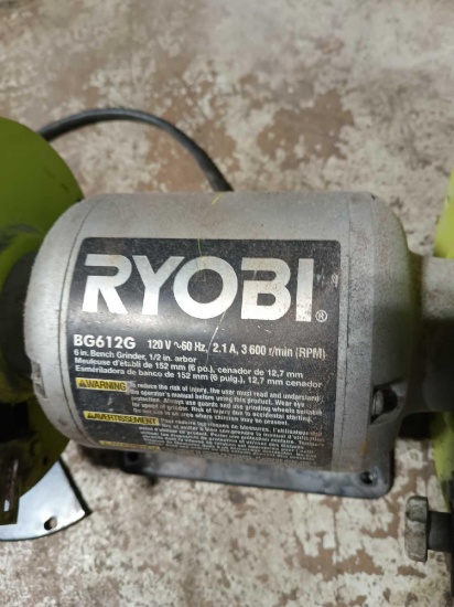 6 inch Ryobi Bench grinder
