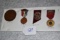 1 G.A.R. Medal & 3 Various Badges