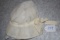 Woman's white cotton bonnet