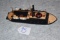 Plastic model of a gun boat