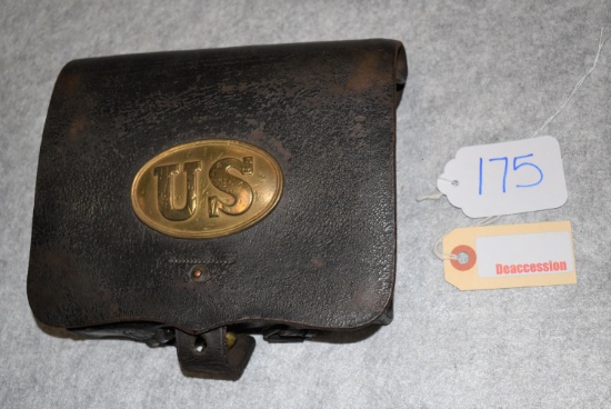 Standard issue U.S. .58 caliber cartridge box with tins