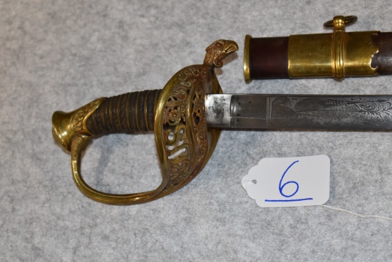 M1850 Staff and Field Officer's sword and scabbard