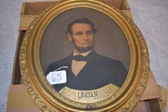 Framed portrait of Abraham Lincoln