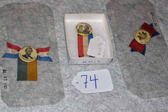 3 Various Ribbons/Badge