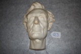 Large, chalk like bust of Abraham Lincoln