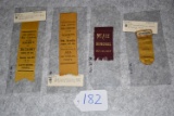 3 Reunion Ribbons/Badge & 1 Meade Memorial Ribbon