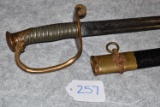M1852 Naval Officer's sword and scabbard.
