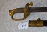 Model 1850 Staff and Field Officer's sword with scabbard