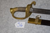M1852 Naval Officer's sword and scabbard