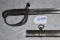 Non-regulation officer's sword and scabbard