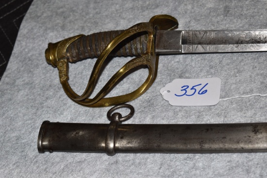 M1840 cavalry officer’s saber and scabbard