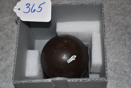 9 lb. solid shot- Identified by MOLLUS as Confederate