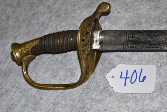 M1850 Foot Officer's sword and scabbard