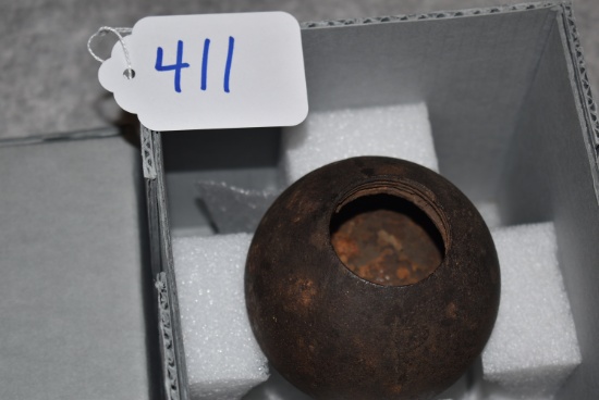 Identified by MOLLUS as a Confederate spherical hand grenade