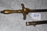 M1840 Medical Officer's sword and scabbard