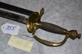 M1840 Foot Officer's sword and scabbard