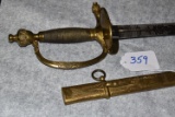 M1840 Foot Officer's sword and scabbard