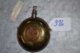 Brass miniature Civil War canteen with 