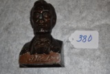 Bust of Abraham Lincoln coin bank