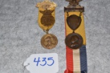 Pair of G.A.R. Encampmanet Badges