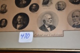 Print of photographs of Union and Confederate Generals