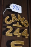 Wooden flag case of Camp 244, Sons of Union Veterans