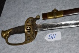 M1850 Staff and Field Officer's sword and scabbard