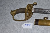 M1850 Staff and Field Officer's sword and scabbard