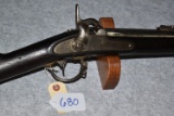 M1842 Harper's Ferry .69 caliber musket, rifled and sighted w/long range rear sight