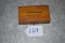 John J. Tobler Sporting Goods of Union City, N.J. 4 ¾” x 2 ¾” x 1 3/8” 22 Cal. Wooden Shell Box