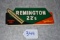 Remington – 9 ¼” Wide x 3 ¼” Tall Advertising Cardboard – “Don’t Forget Remington 22’s with “golden”