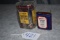 Pair of Winchester Batteries – 1st is No. 4812, 6 Volt Lantern Battery, 3” Wide x 4” Tall w/Good Col