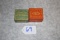 Pair of Empty Blasting Cap Tins: 1st is Dupont No. 6 Orange Blasting Cap Tin w/Inspection Ticket Ins