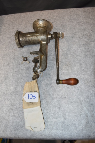 Winchester – No. W110 Food Chopper – Has One Extra Cutter in Bag – w/Correct Winchester Handle