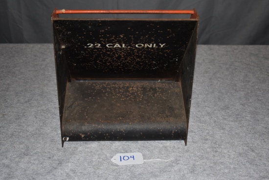 J.C. Higgins – 11” x 12” 22 Cal. Bullet Trap – w/J.C. Higgins Logo & “Made for .22 Cal. Short, Long,