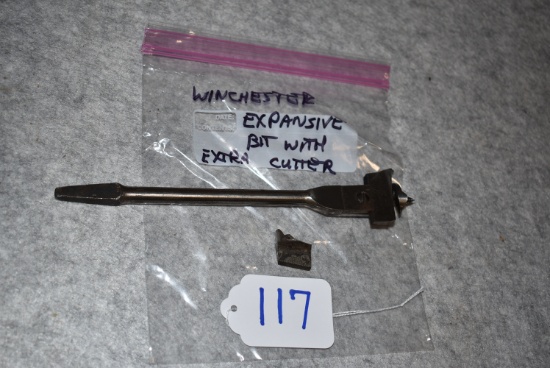 Winchester – No. F1201C 9” Adj. Expansive Bit – Shank & Bit Cutter Are Marked Winchester – w/2nd Win