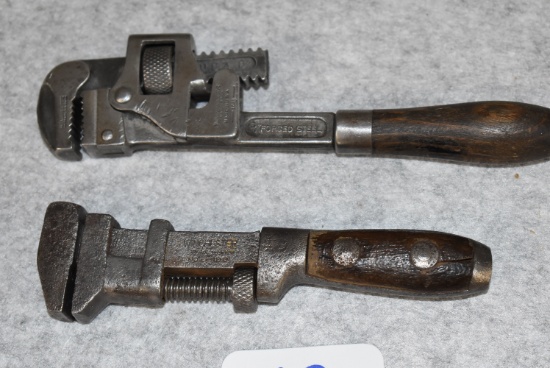 Pair of Winchester Pipe & Monkey Wrenches – No. 1001 Monkey Wrench – Overall Length of 6 ½” & No. 10