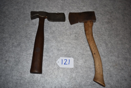 Winchester – Campers Axe – 14” Overall Length & Underhill Lathing Pattern Hatchet – Head is 6 ½” w/S