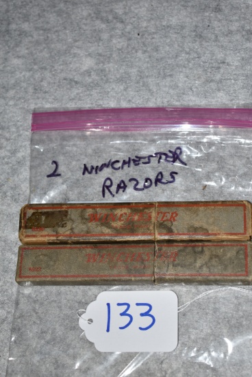 Pair of Winchester Straight Razors – No. 8530 & No. 8532 – Both in Correct 2pc. Cases